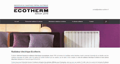 Desktop Screenshot of ecotherm.fr