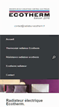 Mobile Screenshot of ecotherm.fr