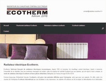 Tablet Screenshot of ecotherm.fr